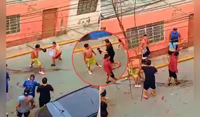Fiesta por carnaval termina en violenta pelea con machete en Lurín: cámaras captaron enfrentamiento que dejó 10 heridos