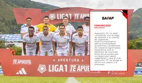 Safap denuncia a Ayacucho FC previo a partido ante Alianza Lima por no pagar a sus jugadores: podrían recibir fuerte sanción