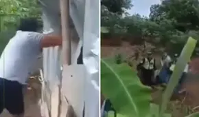 Vecinos retienen a presunto abusador de un bebé de año y medio en Tarapoto: indignación desata agresión