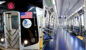 ¡El primer tren sin puertas en USA! La línea G del metro de Nueva York estrenó el modelo "pasillo abierto"
