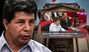 Pedro Castillo intentó abandonar juicio oral por fallido golpe de Estado: "Estoy contra mi voluntad" Pedro Castillo intentó abandonar juicio oral por fallido golpe de Estado: "Estoy contra mi voluntad"