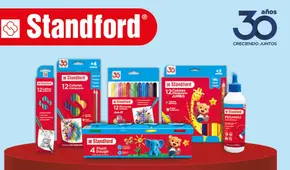 ¡Arma tu lista de útiles en minutos!  Descubre las novedades de Standford: útiles coloridos, divertidos y con personajes animados