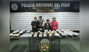 Pareja es detenida con 40 kilos de droga valorizados en más de S/ 100.000