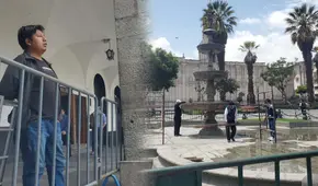 Cierran la Plaza de Armas de Arequipa tras actos vandálicos en carnavales