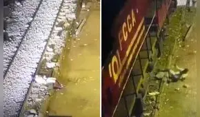 Hombre se salva de morir tras ser arrollado por tren mientras dormía en riel, en Huaycán