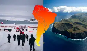 El único país de Sudamérica que abarca 3 continentes: tiene territorios en América, Oceanía y Antártida