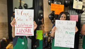 Huelga en Starbucks Chile: trabajadores denuncian que por hora ganan menos de lo que cuesta un café