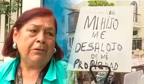 Mujer de 81 años es desalojada por su hijo en Jesús María y pasa la noche en la calle: "No tengo a dónde ir"