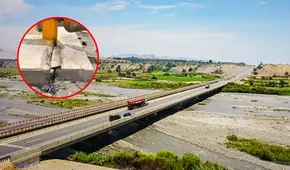 Cierran puente de 50 años al norte de Lima tras detectar grietas y riesgo de colapso por el aumento del caudal