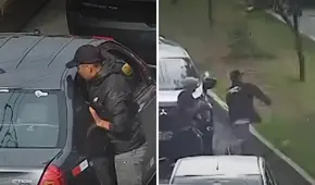 PNP atrapa a ladrón en flagrancia y sus cómplices desatan violento ataque con piedras para rescatarlo en Surquillo