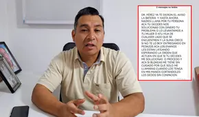 Extorsionan a doctor que ayudó a víctimas del Real Plaza Trujillo: "Me pidieron 20.000 soles" Extorsionan a doctor que ayudó a víctimas del Real Plaza Trujillo: "Me pidieron 20.000 soles"