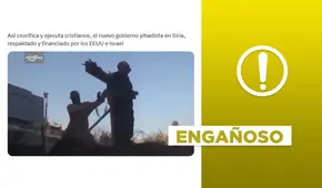 Imagen no corresponde a la reciente crucifixión de un hombre cristiano a manos de yihadistas en Siria