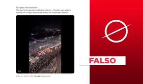 Video no expone una protesta contra el presidente de Turquía por la detención del alcalde de Estambul