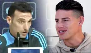 Lionel Scaloni, DT de Argentina, no se calló y respondió acusaciones de James Rodríguez por la final de Copa América: "Es entendible"