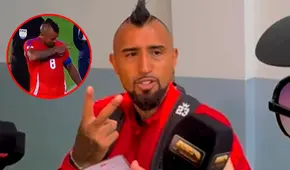Arturo Vidal encaró a periodista paraguayo que le pidió explicaciones por sus gestos: "Son 2 copitas que tengo en casa"