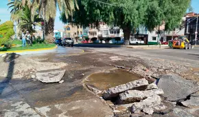 Colapso de tubería deja sin agua a cientos de vecinos en Tacna