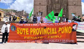 Puno: Sutep anuncia movilización para exigir derogatoria de ley que buscaría frenar protestas contra el Gobierno de Dina Boluarte