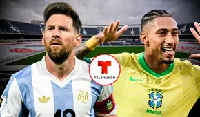 ¿Cómo ver EN VIVO por Telemundo el partido entre Argentina vs. Brasil por las Eliminatorias 2026?