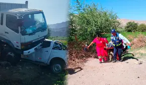 Camioneta de gobierno regional y camión chocan dejando cuatro heridos en Tacna