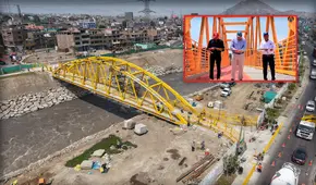 Así luce el nuevo puente de 60 metros que une San Juan de Lurigancho con El Agustino tras 10 años