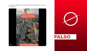 Este video de una ciudad destruida tras el reciente terremoto en Myanmar es un montaje