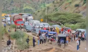 Liberan Carretera Chiclayo-Jaén tras horas de bloqueo y vehículos varados por activación de quebradas