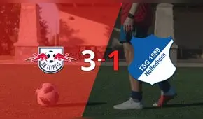 Resumen: RB Leipzig logró dar vuelta el marcador y vencer 3-1 a Hoffenheim