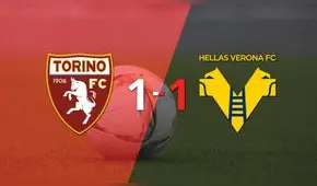 Resumen: Reparto de puntos en el empate a uno entre Torino y Hellas Verona
