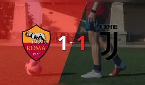 Resumen: Roma y Juventus se reparten los puntos y empatan 1-1