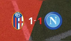 Resumen: Bologna y Napoli empataron 1 a 1