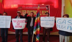 Puno: gremios rechazan regasificadoras e insisten por culminación del Gasoducto del Sur