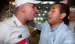 Hinchas de Sao Paulo agreden a periodista peruano en vivo tras empate ante Alianza Lima: "Vamos a cerrar"