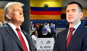 Trump felicita a Noboa por su reelección y defiende proceso electoral: "Me parece penoso que se trate de cuestionar la voluntad de los ecuatorianos"