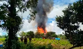 Loreto: Policía Antidrogas y el Ejército Peruano destruyen laboratorio de procesamiento de cocaína en la triple frontera
