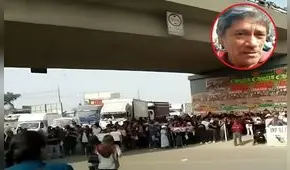 Bloquean autopista Ramiro Prialé en Huachipa y exigen reconstrucción del puente Tumi: "Eso ya no sirve"