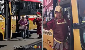 Bus en Lima se pone en modo Semana Santa y sorprende a pasajeros: “El chofer es Poncio Piloto”