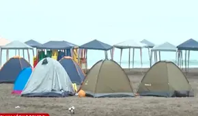 Semana Santa: cientos de familias acampan en playas del sur