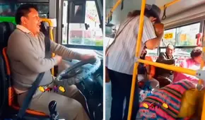 Artista ambulante sube a bus en Cusco para tocar música y chofer lo acompaña al cantar huainitos en quechua