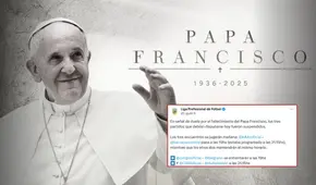 Liga argentina de fútbol suspende 3 partidos oficiales por la muerte del papa Francisco