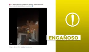 Video no corresponde a la celebración del Domingo de Resurrección de 2025 en Santorini, Grecia