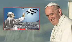 Papa Francisco: Carlincatura retrata que el sumo pontífice trabajó hasta el último día para alejar los males de la Iglesia