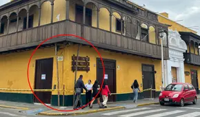 Trujillo: clausuran restaurante cuyo balcón era sostenido por dos palos