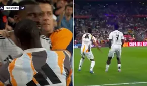 Rüdiger y Vinicius se volvieron locos: intentaron agredir al árbitro lanzando objetos en plena final de la Copa del Rey