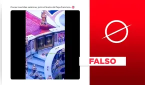 Las cruces invertidas en el funeral del Papa Francisco no son símbolos "satánicos"