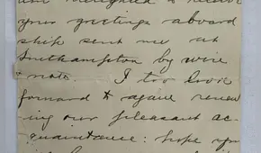 Carta escrita a bordo del Titanic se subasta por casi 400.000 dólares, un pedazo de historia