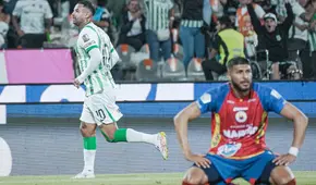 ¡Se mantiene en la cima! Con doblete de Cardona, Atlético Nacional goleó 3-0 a Pasto por la Liga BetPlay