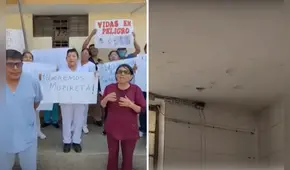 Personal de salud del centro materno infantil de Cañete denuncia pésimo estado del establecimiento: techos están al borde del colapso