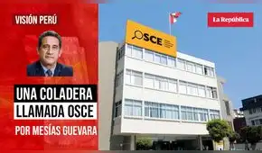 Una coladera llamada OSCE, por Mesías Guevara Una coladera llamada OSCE, por Mesías Guevara