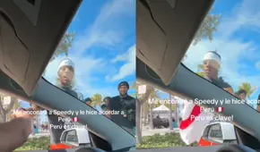 "Perú es clave": peruano aborda a Speed en Miami y le recuerda su visita a nuestro país