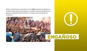 Este video no muestra una manifestación contra Emmanuel Macron, presidente de Francia